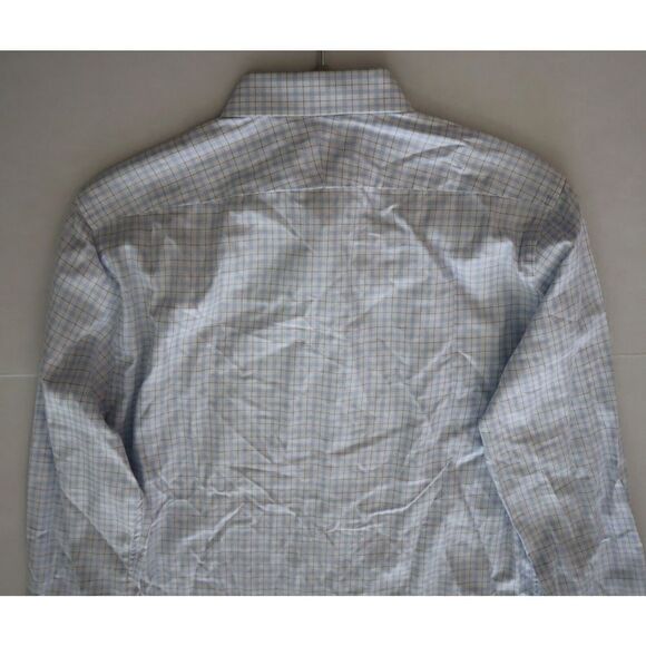 Suitsupply Men Sz 40-7 / 15 3/4L Plaid Egyptian Cotton Button Down L/S Shirt $12 - Picture 9 of 12